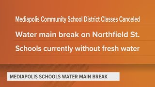 Mediapolis school district shut down due to water main break [upl. by Yliak]