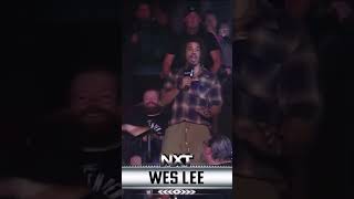 WES LEE HAS HIS EYES SET ON THE NXT CHAMPIONSHIP [upl. by Edualcnaej]