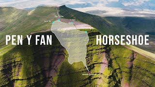 Pen Y Fan Horseshoe Ridge Walk Brecon Beacons Wales [upl. by Tserof]