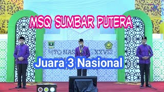 JUARA 3 MSQ NASIONAL  SUMATERA BARAT  MTQN XXVIII 2020  MEMBANGUN MASYARAKAT SADAR BENCANA [upl. by Nothgiel612]