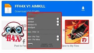 VAZOU 😱 MOD FFH4X V1 CRACKED 2024 FF 11035 🔥 ANTIBLACKLIST 100 AIMKILL COMO BAIXAR E INSTALAR [upl. by Anibla487]