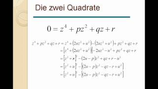 7 Gleichungen  Die Quartische Gleichung Polynom 4Grades [upl. by Wolfort544]