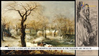 Winter Landscape by Jood De Momper the Younger at the Walters Art Museum [upl. by Hanoy]