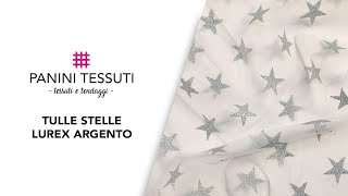 Tulle con Stelle Argento Lurex per Decorazioni Natalizie [upl. by Ssegrub473]