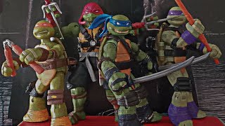 Turtles vs shredder stop motion actionfigure shredder tmnt2012 tmnt2014 thelastronin tmnt [upl. by Eirrot]