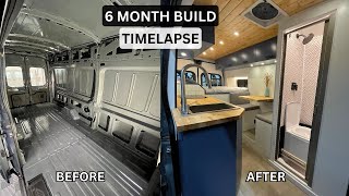 DIY Campervan Conversion  Full Build TIMELAPSE 6 Months [upl. by Neyr]