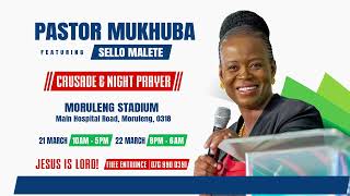 MORULENG STADIUM SIYANQOBA CRUSADE amp NIGHT PRAYER ADVERT [upl. by Adnoek]