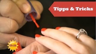 Tipps und Tricks NagellackProbleme  Sat1 Frühstücksfernsehen [upl. by Steddman]