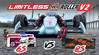 Arrma Limitless V2  6S vs 8S Speed Runs [upl. by Nimra]