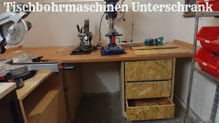 Unterschrank für die Tischbohrmaschine selbst bauen amp genau berechnen [upl. by Swift991]