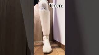 Shin pads sizes then vs now soccerfun funny comedy [upl. by Lashondra856]