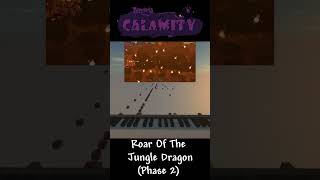 Terraria Calamity  Jungle Dragon theme Phase 2 part END Minecraft Noteblock shorts terraria [upl. by Gladwin]