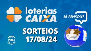 Loterias CAIXA  17082024 [upl. by Ahsirkal]