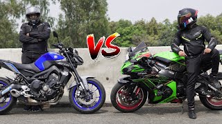 Mighty ZX10R VS Yamaha MT 09  Top End🔥 [upl. by Natala]