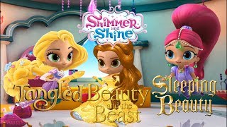 Shimmer and Shine Color Episode Disney Princess Bella Rapunzel Aurora Nazboo Family Reunion [upl. by Eltsirk715]