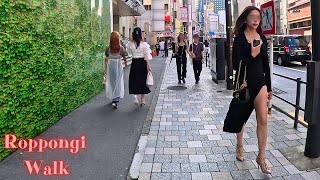 Roppongi Tokyo walk tour【4K】7202431 [upl. by Eisler]