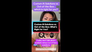 Custom AI Solutions vs OutoftheBox Which is Right for You [upl. by Herv]