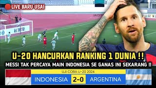 🔴GEGERKAN ASEAN  INDONESIA U20 2 VS ARGENTINA U20 0  UJI COBA U20 JELANG PIALA ASIA U20 2025 [upl. by Schafer585]