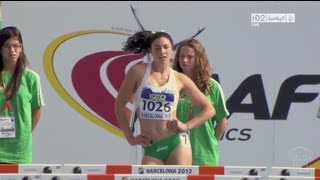 Australias sexiest hurdler Michelle Jenneke races Wippa [upl. by Notsa]