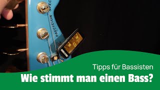 Wie stimmt man einen EBass Bass lernen für Anfänger [upl. by Nrehtac111]