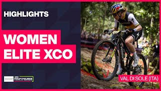 Val di Sole  Women Elite XCO Highlights  2024 WHOOP UCI Mountain Bike World Cup [upl. by Pollux]