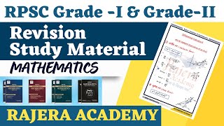 Complete Revision Study Material Mathematics  RPSC School Lecture amp 2nd Grade  Complete Details [upl. by Hephzibah]