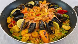 Recette de Paella aux Fruits de Mer et au Poulet [upl. by Marcelo]