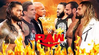 Roman Reigns CM Punk amp Goldberg vs Seth Rollins Drew McIntyre amp Jacob Fatu  Raw [upl. by Enytsirk629]