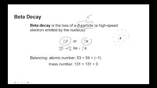 Nuclear Chemistry 5 Modes of Radioactive Decay and Balancing Nuclear Equations [upl. by Weitman]