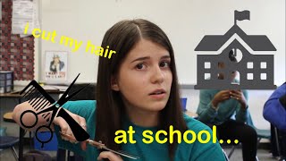 i cut my hairat school during a final [upl. by Rabka]