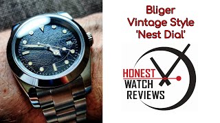 Bliger Vintage Style Nest Dial ❓ Automatic Honest Watch Review HWR [upl. by Esylla643]