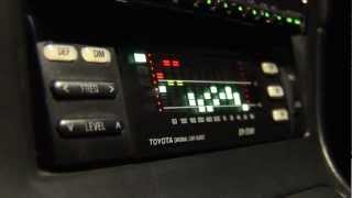 Stock OEM Toyota equaliser modded for aftermarket stereo [upl. by Bahner]