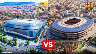 Real Madrid amp Barcelona are Getting New Stadiums Santiago Bernabéu vs Camp Nou [upl. by Htebilil]