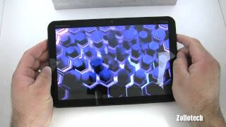 Motorola Xoom Tablet Unboxing and First Look [upl. by Naahs]