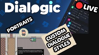 🔴 Dialogic Portraits amp Custom Styles  Game Dev  Godot [upl. by Hoffer]