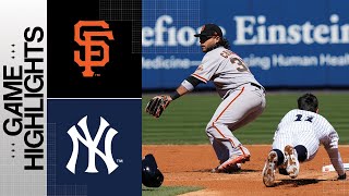 Giants vs Yankees Game Highlights 33023  MLB Highlights [upl. by Einahpetse]