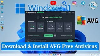 ✅ How To Download And Install AVG Free Antivirus On Windows 11 [upl. by Anaher]