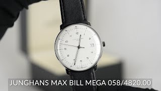 Junghans Max Bill Mega 058482000 [upl. by Eelrehpotsirhc]