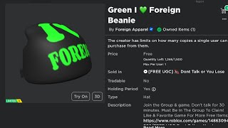 Sniping Green I 💚 Foreign Beanie 232 [upl. by Ahtanoj]