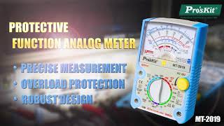 ProsKit MT2019 Protective Multifunction Analog Multimeter [upl. by Whitehouse516]