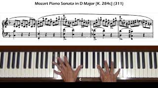 Mozart Piano Sonata No 2 in F Major K 280 1st mvt Allegro assai Piano Tutorial Part 1 [upl. by Yntruoc908]