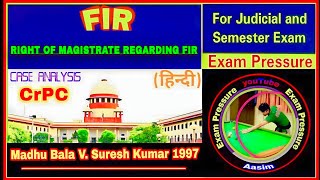 Madhu Bala V Suresh Kumar 1997 CrPC 1973  Law Faculty Delhi University [upl. by Rie405]