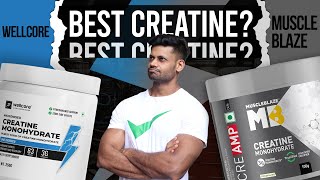 MUSCLEBLAZE CREATINE VS WELLCORE CREATINE  WHICH ONE SHOULD YOU BUY  review fitness health [upl. by Nyraa893]