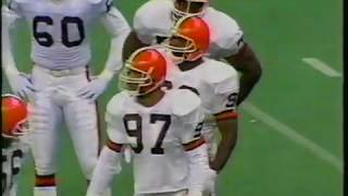 New Orleans Saints versus the Cleveland browns 1990 [upl. by Dnomaj]