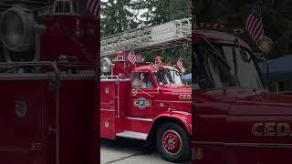 Cedarburg Fire WI Retired FWD Aerial [upl. by Atilahs]