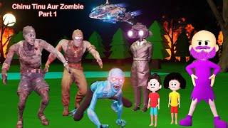 Chinu Tinu Aur Zombie Part 1  TINU KI SHAITANI  Gulli Bulli  Cartoon  Baba Wala [upl. by Ahtinak]