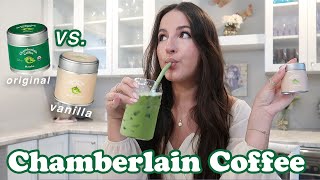 CHAMBERLAIN COFFEES VANILLA MATCHA REVIEW amp COMPARISON [upl. by Chemosh]