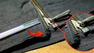 TAILORS dont want you to know this fixing your favorite JACKET ZIPPER [upl. by Utica775]