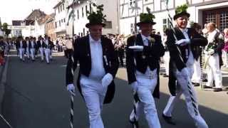 Parademarsch beim Schützenfest 2013 in Geseke [upl. by Arriat]