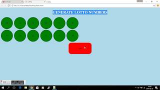 JAVASCRIPT  LOTTO NUMBER GENERATOR  UNIQUE NUMBERS [upl. by Shields931]